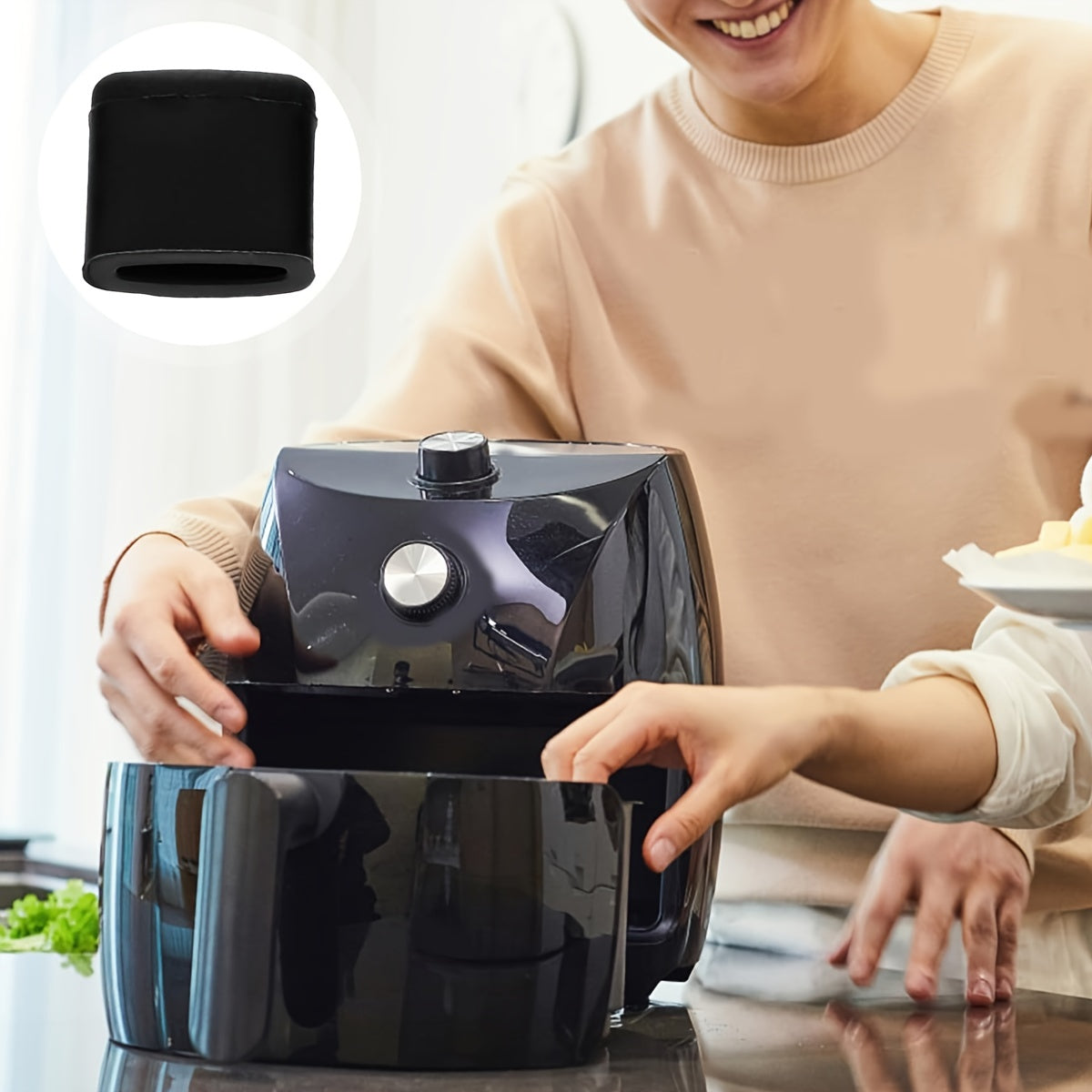 10 шт. резиновых буферов для аэрогриля, пластиковые защитные пластины для пароварки, черные, запчасти для фритюрницы