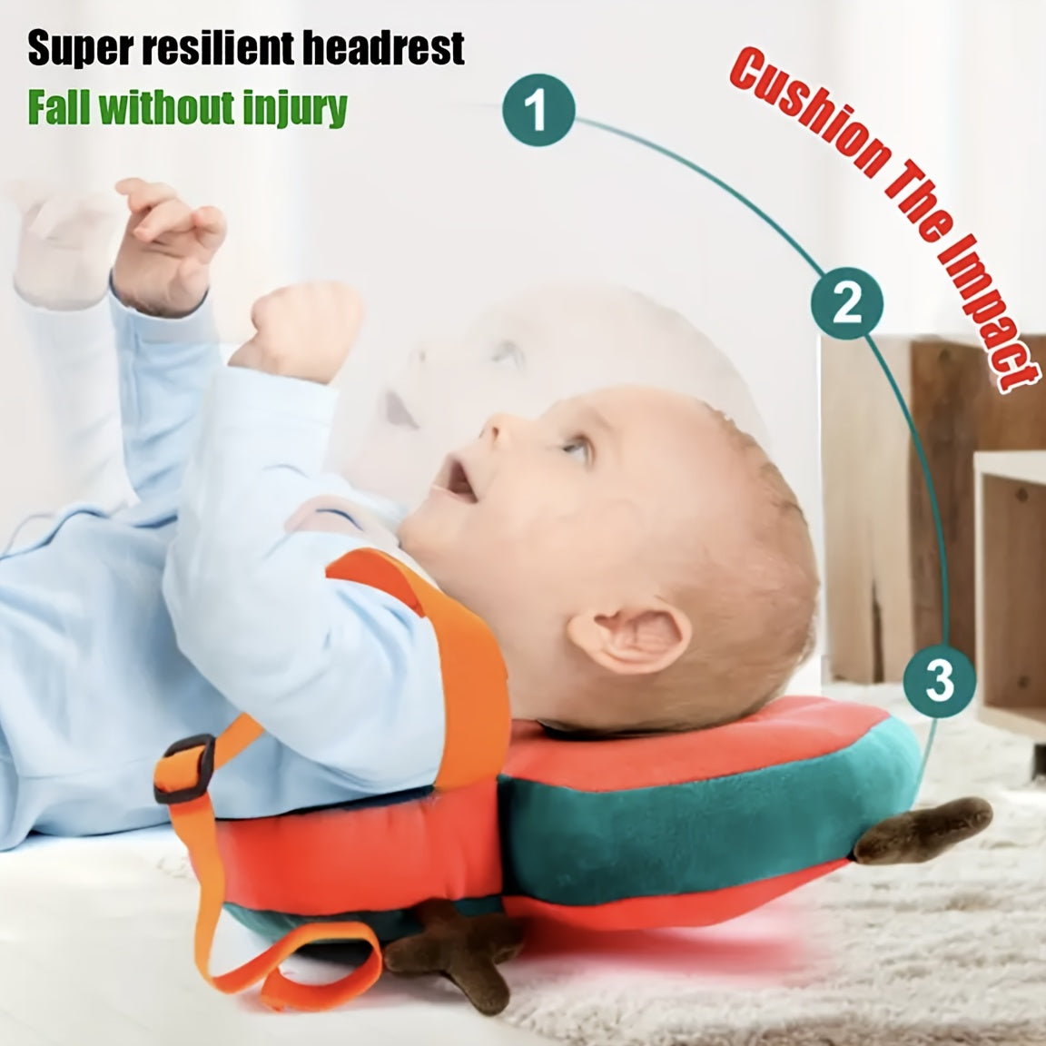 Bolalar uchun sozlanadigan xavfsizlik yostiqchasi bilan multicolor multfilm hayvonlari yumshoq yostiqcha