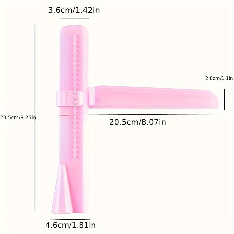 Set de nivelador de pasteles y espátula para crema con cuchilla ajustable para hornear en rosa o azul