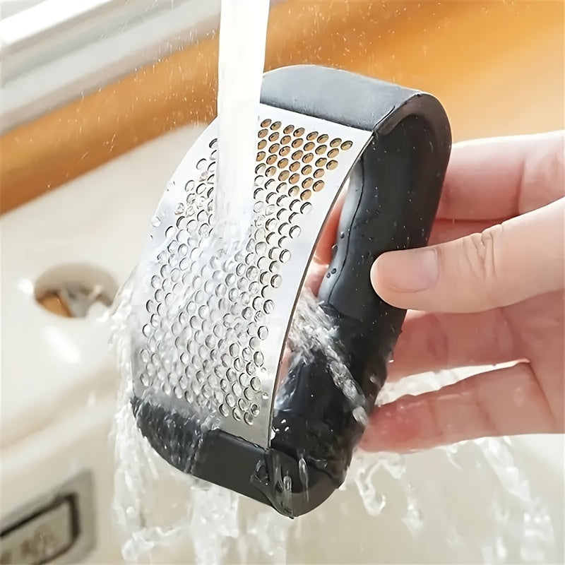 Prensa de ajo de acero inoxidable, picadora de cocina, triturador, fácil de limpiar