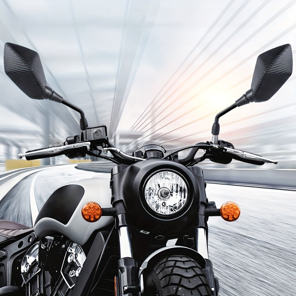 Set of 2 Motorcycle Rearview Mirrors 10Mm Universal for ATV UTV Scooter