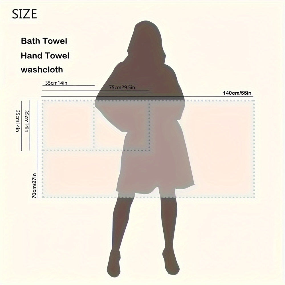 Set of 8 Cotton Towels Bath Hand Face Assorted Sizes Home Bathroom Accessories