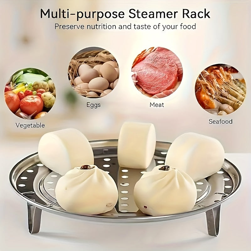 Stainless Steel Steam Tray Rack Multipurpose Steamer for Healthy Cooking Detachable