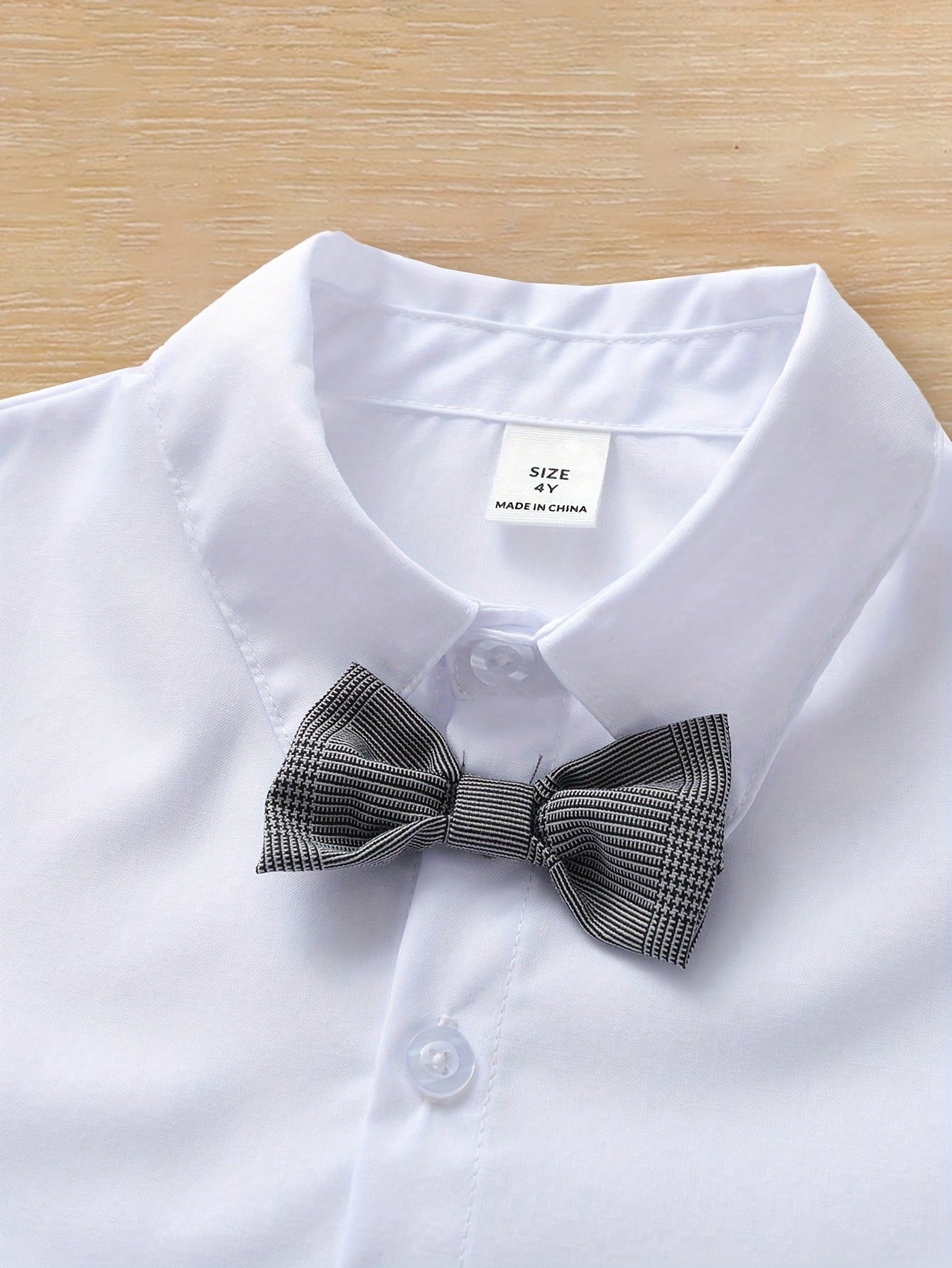 Boys' Spring and Autumn Dress Suit Three-Piece Set Polyester Solid Color Casual Age 12 and Under