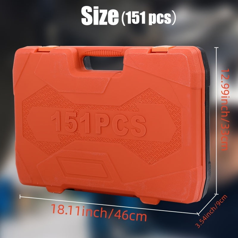 Professional Tool Set 46-151pcs Vanadium Chromium Steel Repair for Cars Bikes