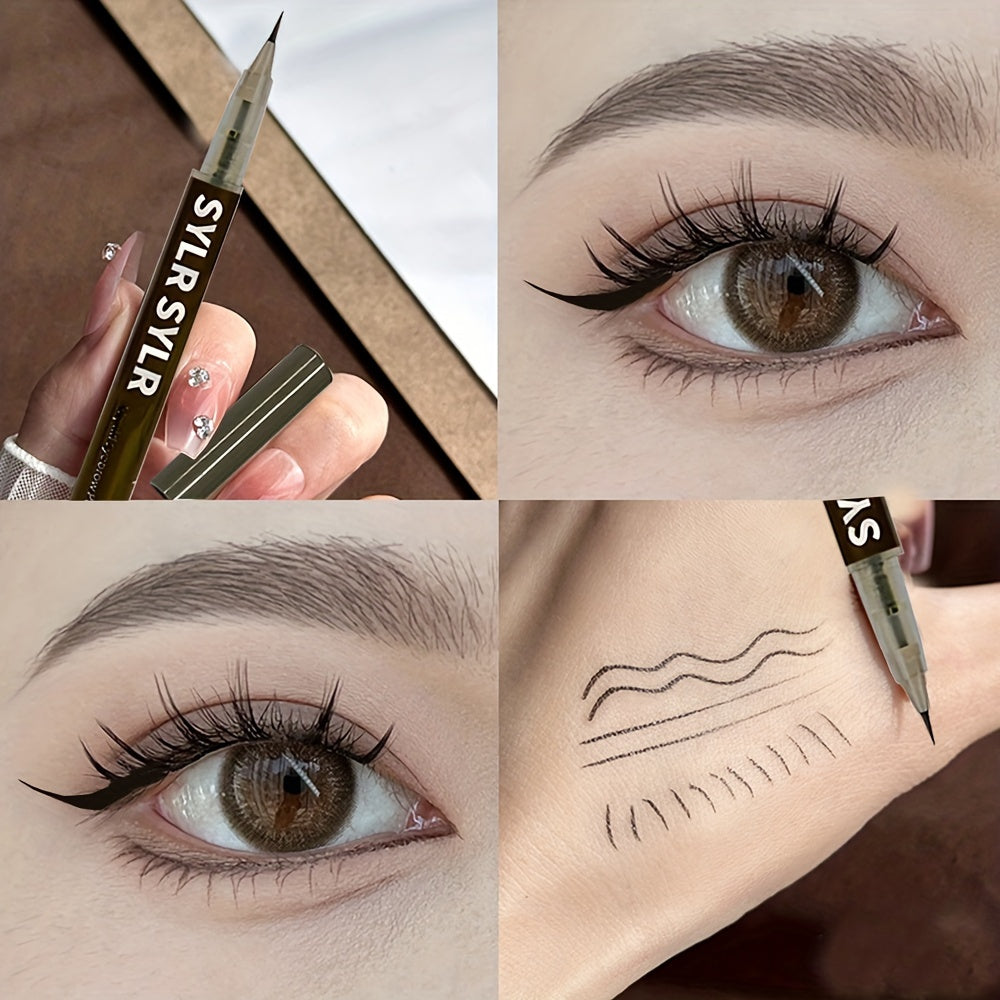 Bolígrafo impermeable para cejas con microblading para mujer 0.01mm, delineador líquido ultrafino