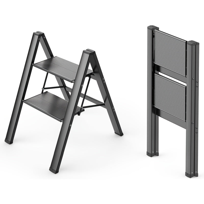 Aluminum Folding Ladder 3 Steps Non-Skid Pedals Lightweight Home Office Use