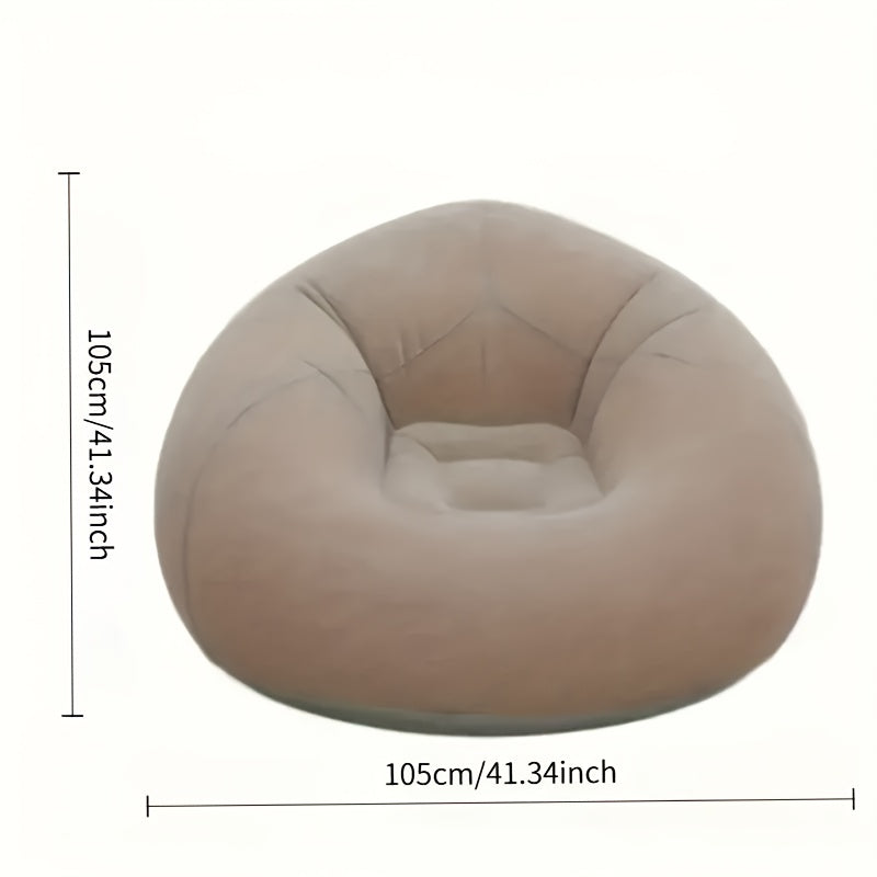 Inflatable Bean Bag Chair Multicolor PVC for Relaxation Outdoor Leisure