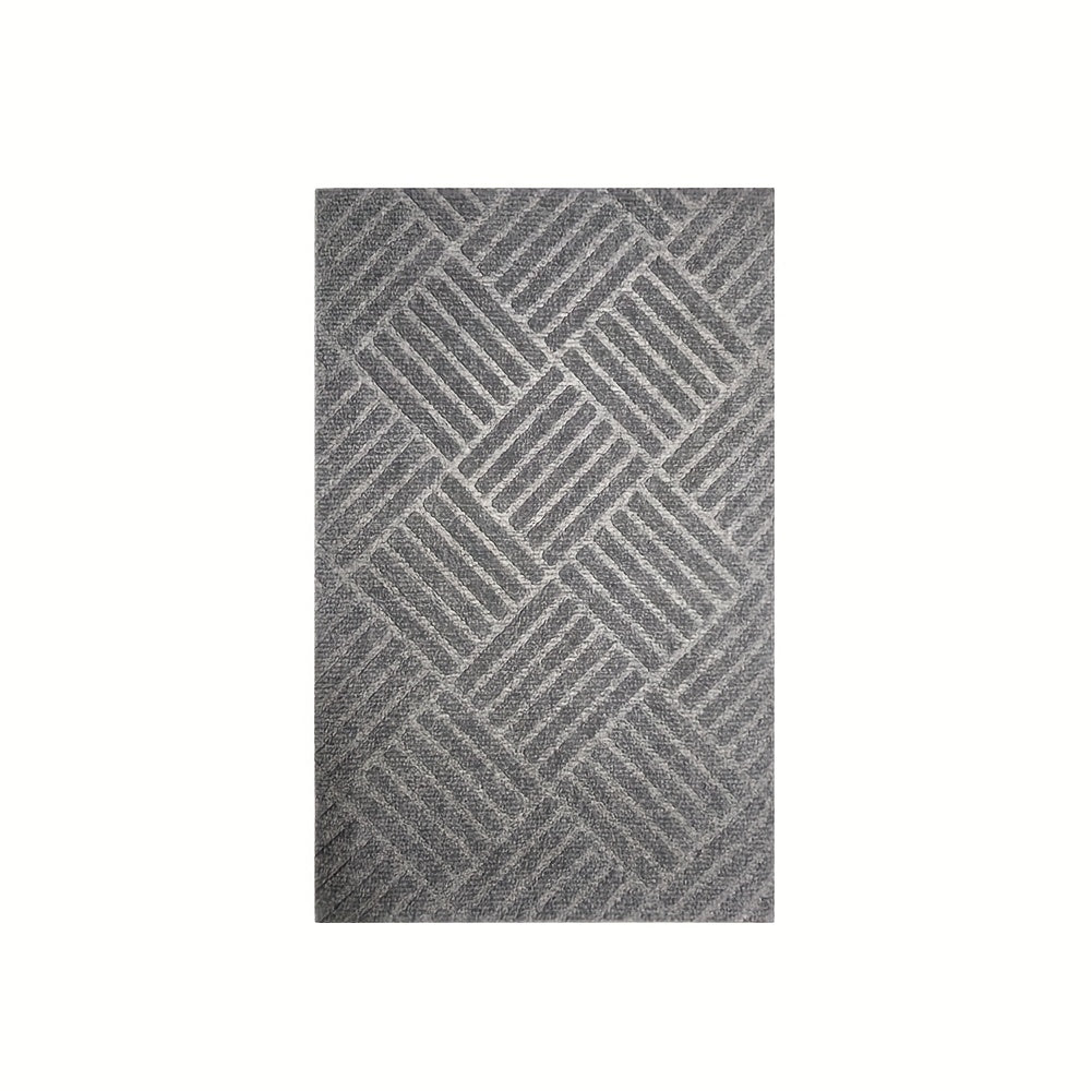 Rubber Door Mat for Entrance Non-Slip Indoor Foyer Floor Protector