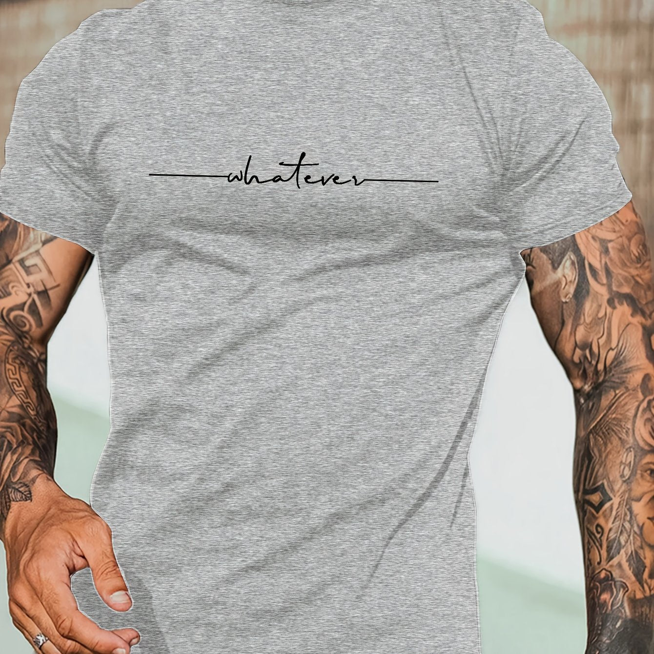 Camiseta de manga corta para tallas grandes y hombres altos Summer Plus Size con patrón geométrico de poliéster