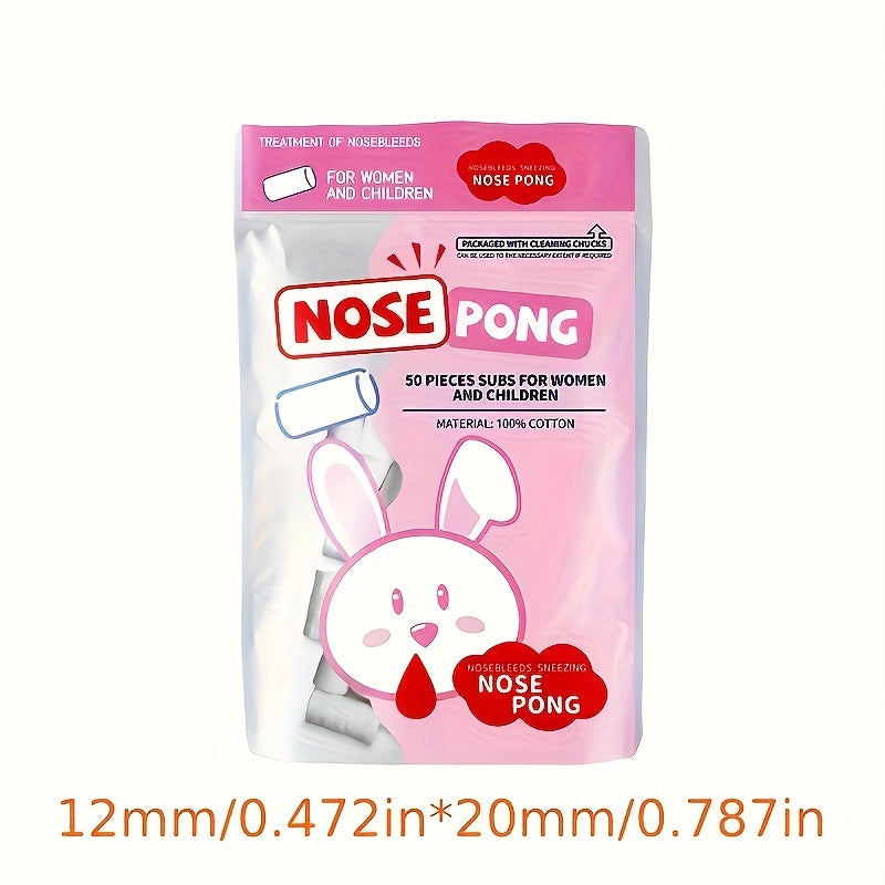 50pcs Cotton Nosebleed Cotton Balls for Children and Adults White