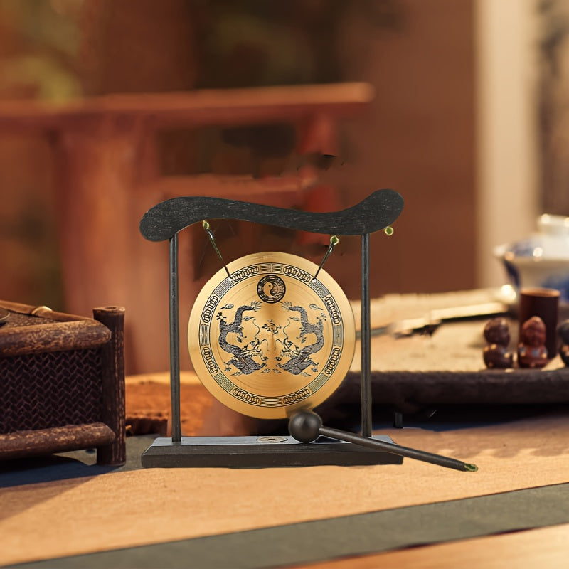 Медитативный гонг из меди для йоги и релаксации, домашний декор, желтый, 1 шт.