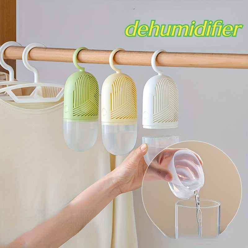 Household Moisture Absorber Dehumidifier for Small Spaces in Green Yellow White