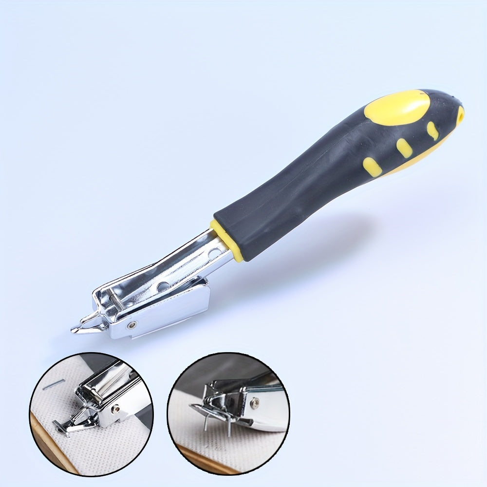 Heavy Duty Steel Nail Gun with 4000 Nails Adjustable Stapler Manual Nail Puller for Wood Upholstery Carpentry DIY