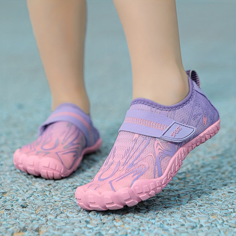 Детские водные носки унисекс дышащие быстро сохнущие нескользящие для пляжа, бассейна, активного отдыха на открытом воздухе