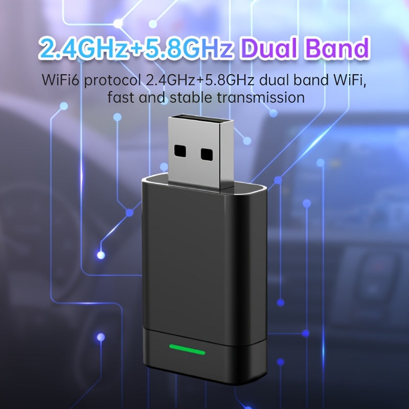 Wireless CarPlay Android Auto Adapter for Cars USB Charging WiFi 4.8GHz