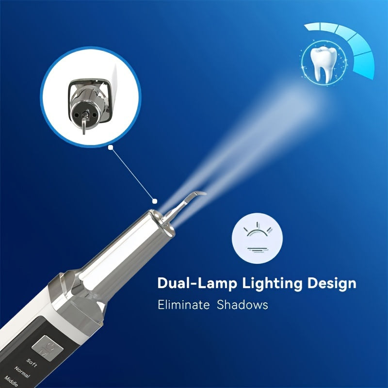 Electric Teeth Cleaner with LED Lights Rechargeable Kit with 2 Replaceable Heads