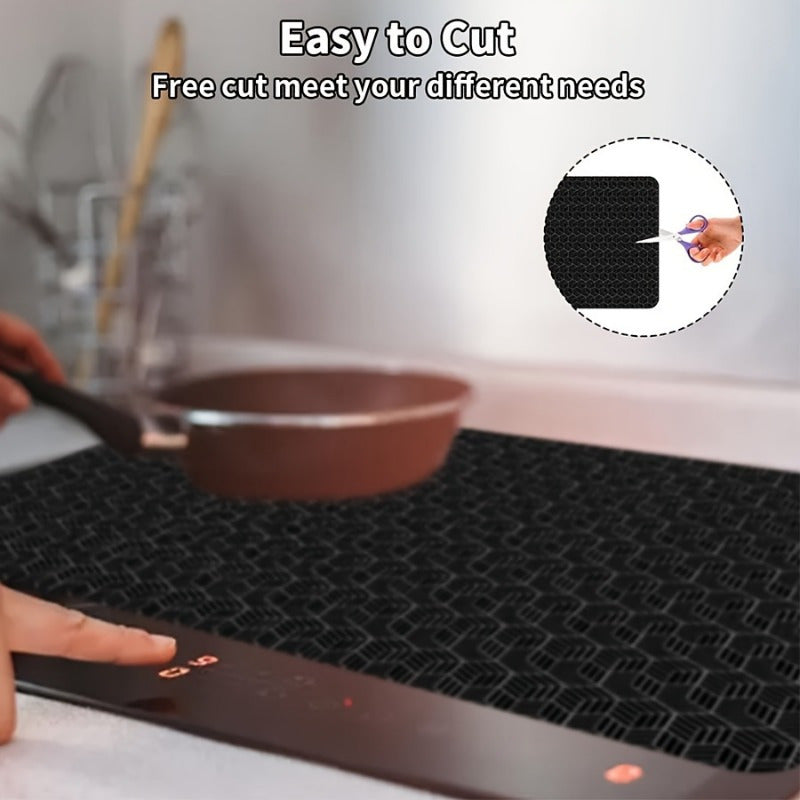 Extra-Large Silicone Cooktop Mat 78cm x 52cm Cut-to-Fit Scratch-Resistant Heat-Proof Non-Slip