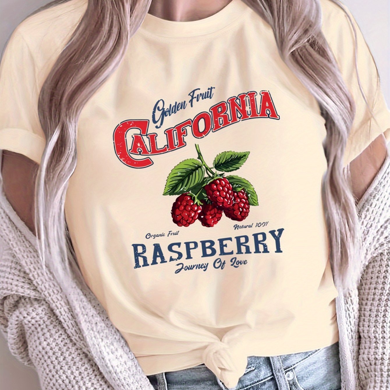 Women's Plus Size Loose Fit T-Shirt Breathable Polyester Graphic Print Short Sleeve Top