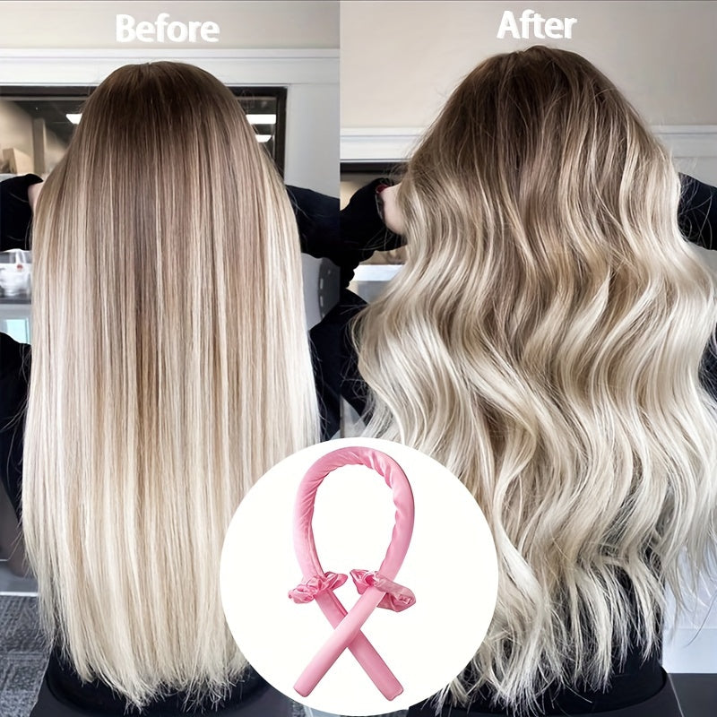 Juego de rulos para el cabello sin calor para mujeres, rodillos sin calor, diadema para rizar, 3 piezas