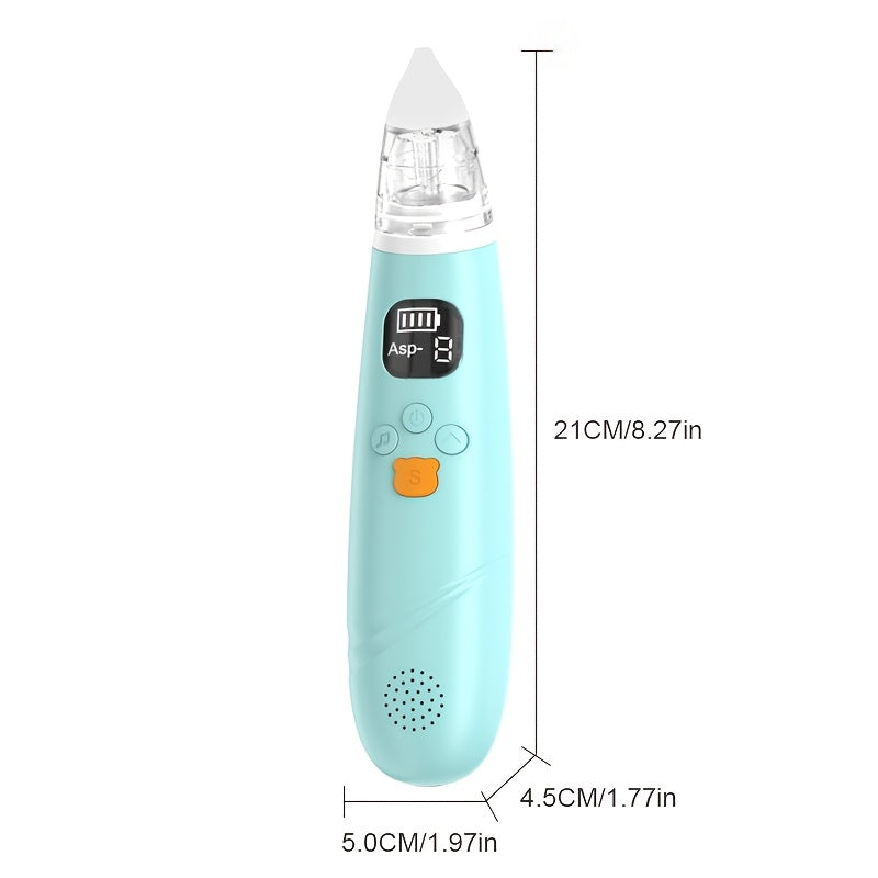 Bolalar uchun professional versiyadagi Elektr burun tozalagich, sozlanadigan so'rish kuchi, tinchlantiruvchi musiqa va chiroqlar, yumshoq silikon uchlari bilan, binafsha/yashil ranglarda mavjud.