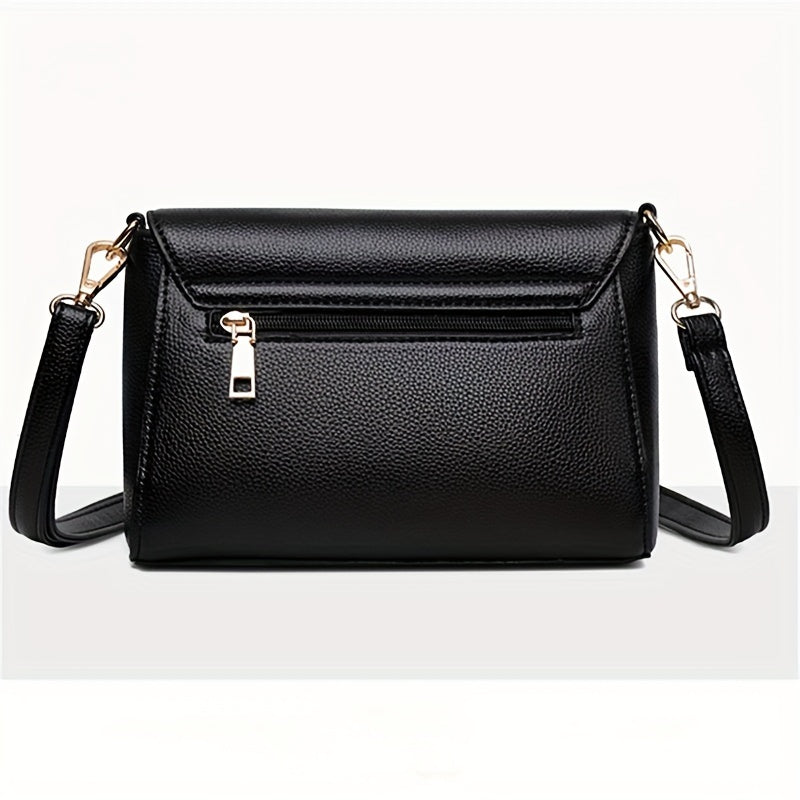 Ayollar uchun zamonaviy to'plam sumkasi, sozlanadigan va olib tashlanadigan kamar bilan, yengil, suv o'tkazmaydigan, kundalik foydalanish uchun mos. Mustahkam rangli dizayn, polyester astar, magnit yopish.