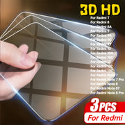 3-Pack Tempered Glass Screen Protectors for Redmi 7-13 and Note 7 Pro-13 Pro