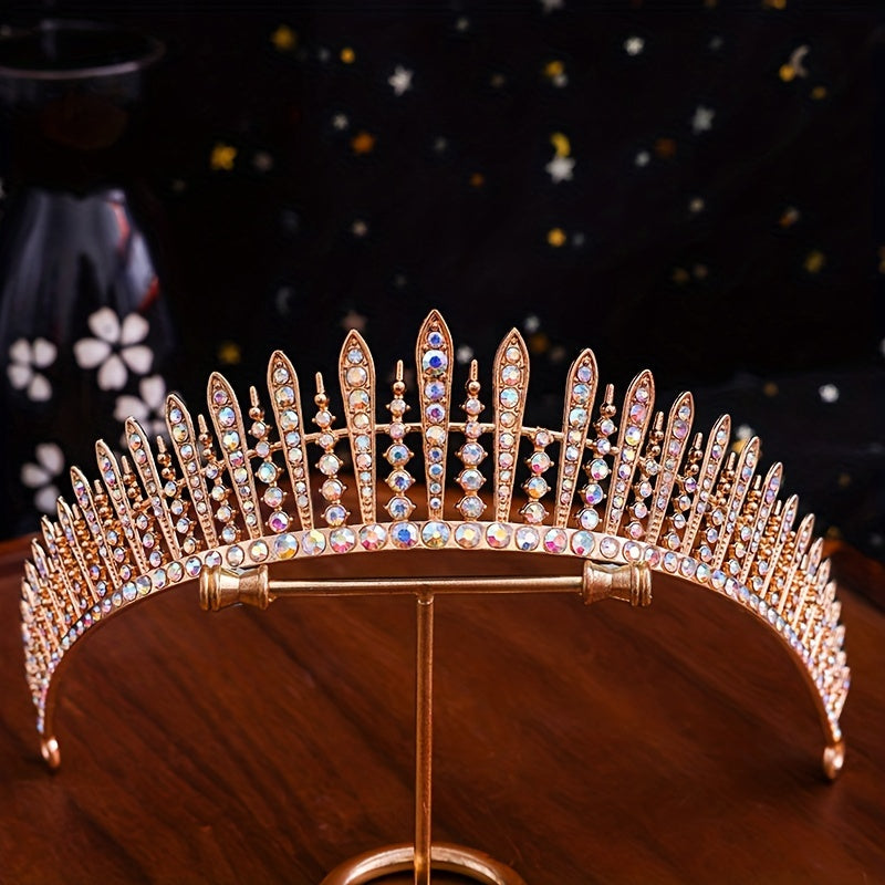 To'ylar va Maxsus Tadbirlar uchun Alloy Rhinestone Tiara Soch Taxtasi