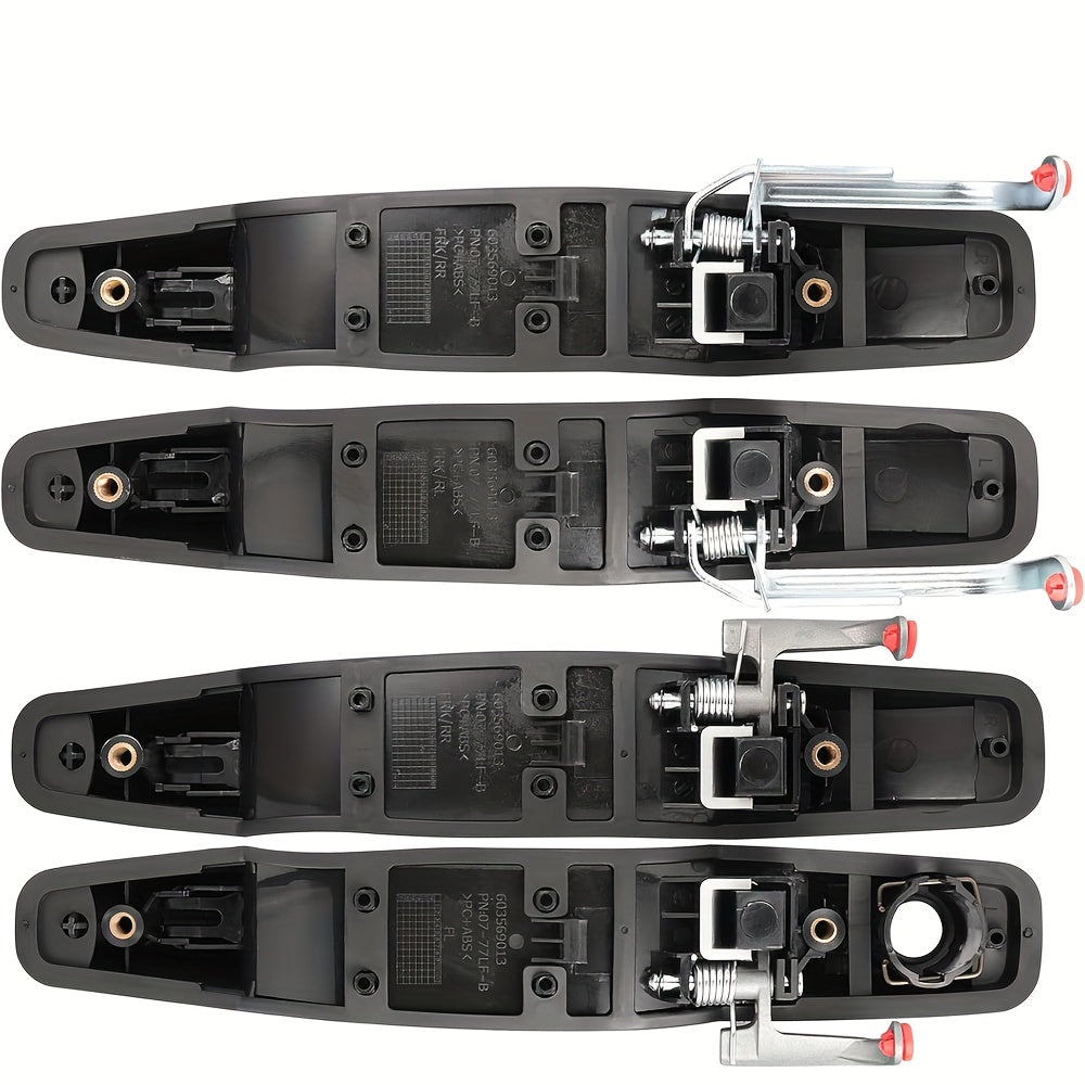 4pcs Black Exterior Car Door Handles Replacement for SUV Front and Rear