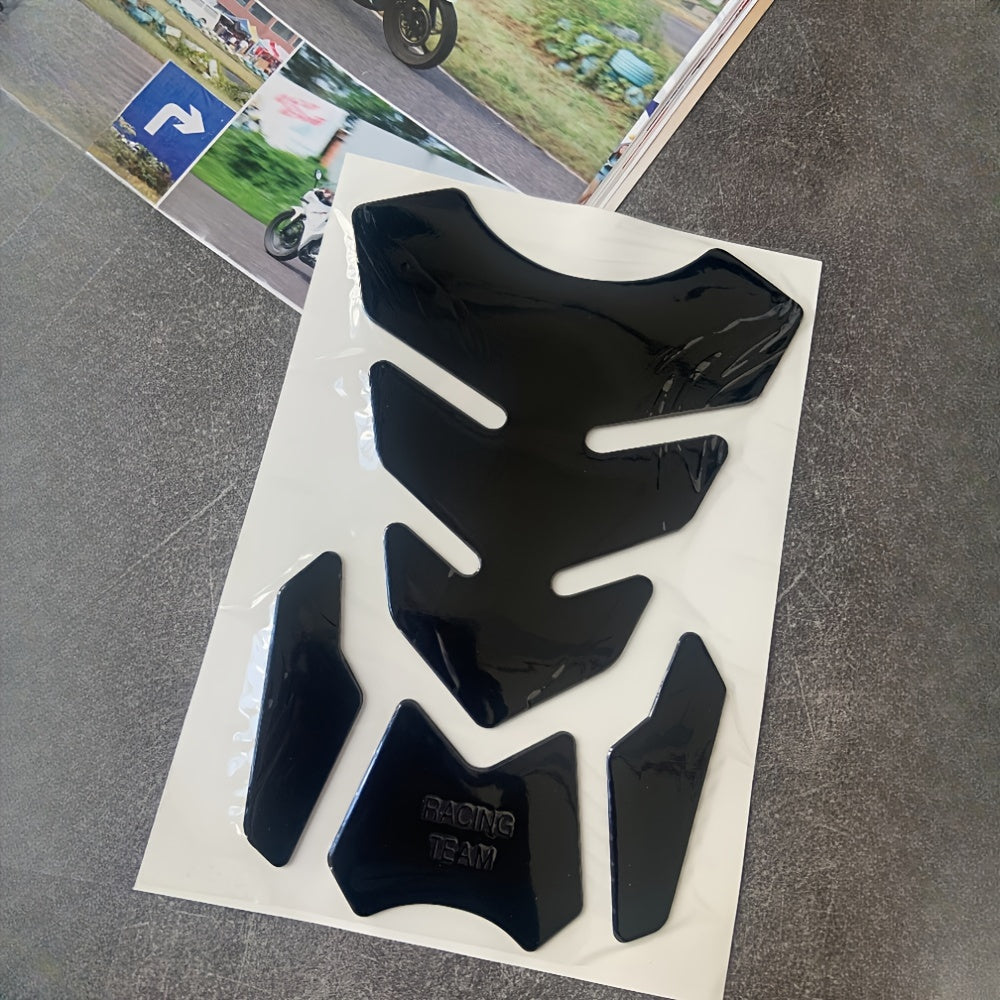 Motorcycle Soft Rubber Fuel Tank Protector Decal for Gas Oil Gasoline