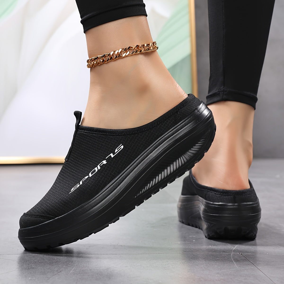 Women's White Breathable Slip-On Sneakers with Cushioned Sole