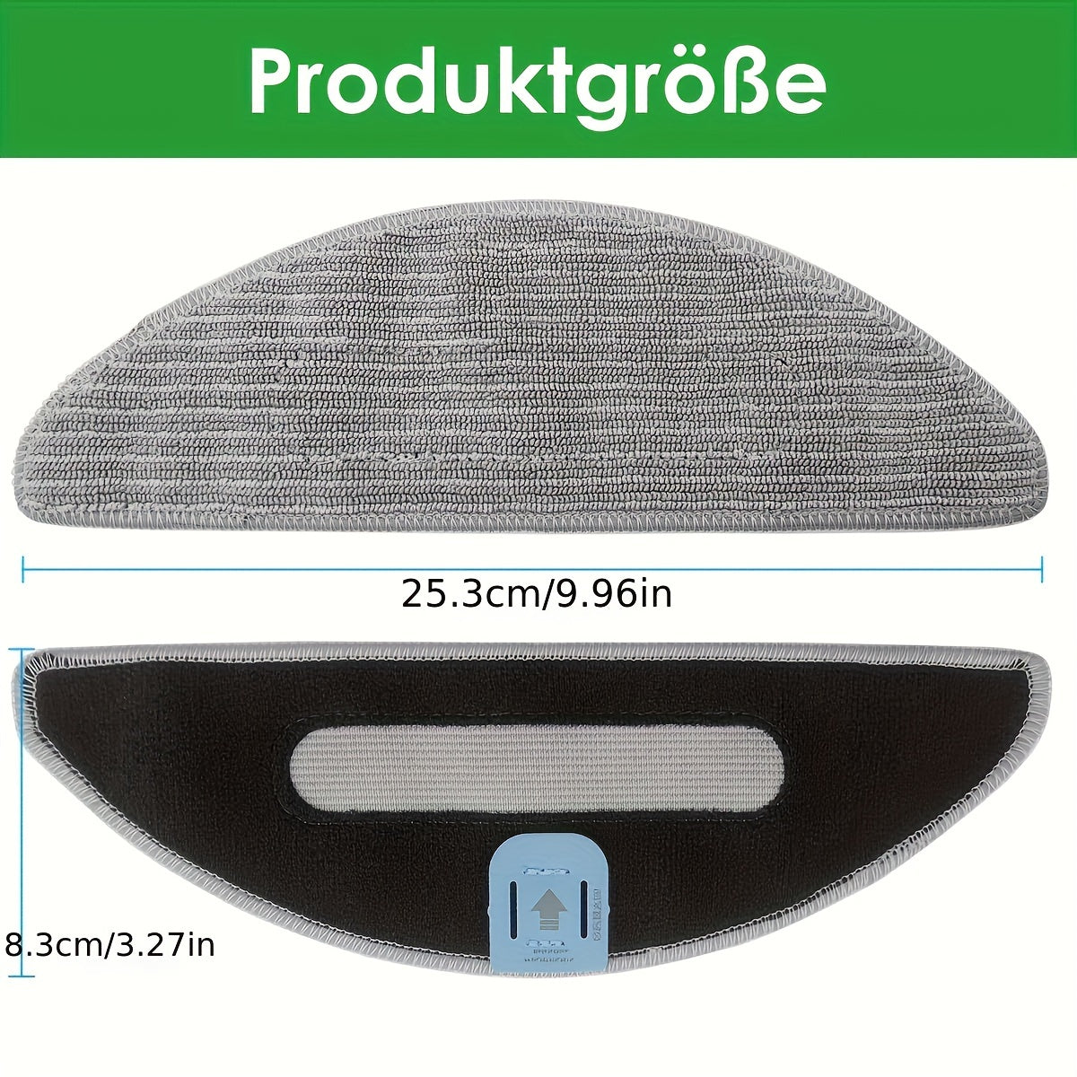 Replacement Mop Pads for Robot Vacuum and Mop, Washable Reusable, Superfine Cleaning