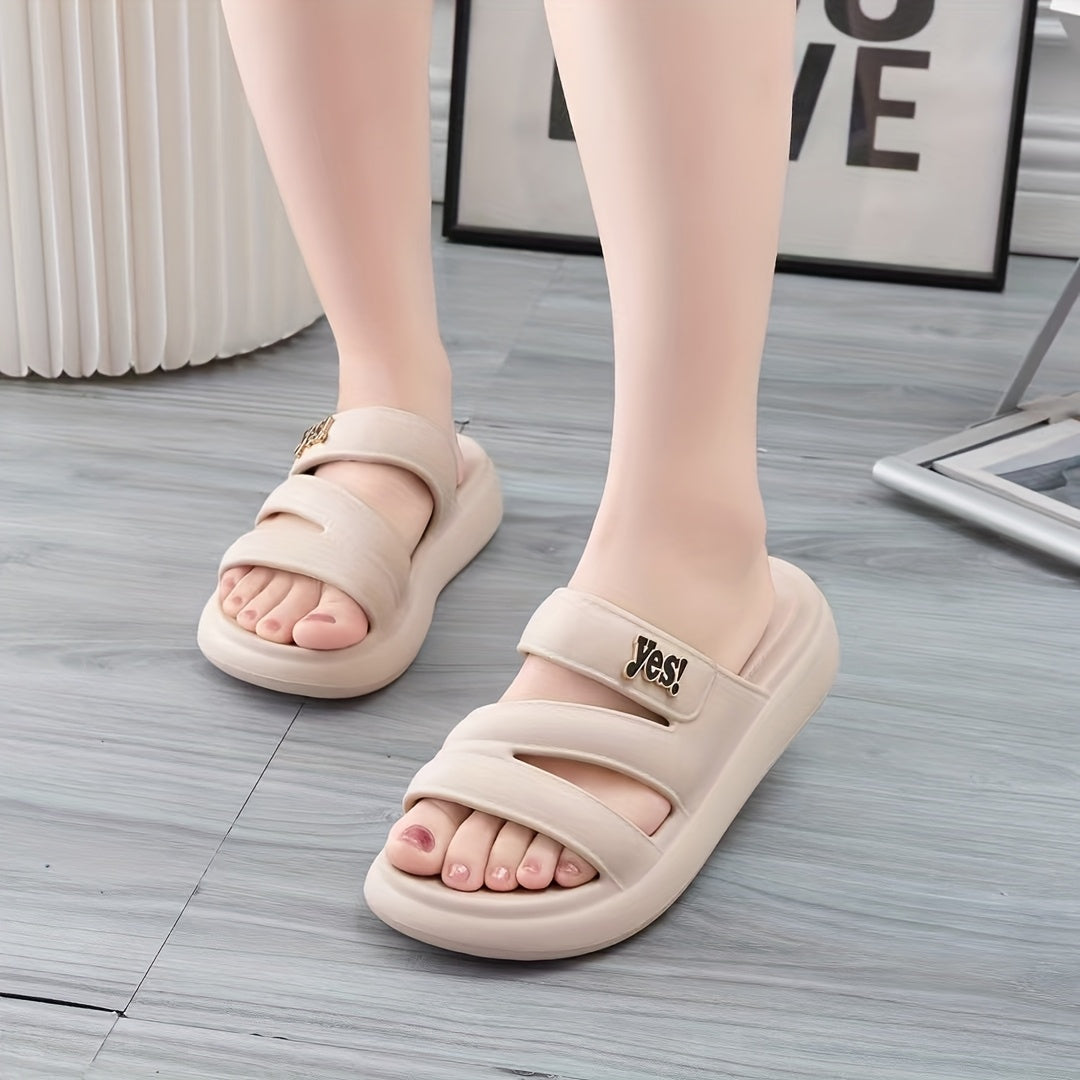 Women's White EVA Flip-Flops Non-Slip Breathable Casual Sandals