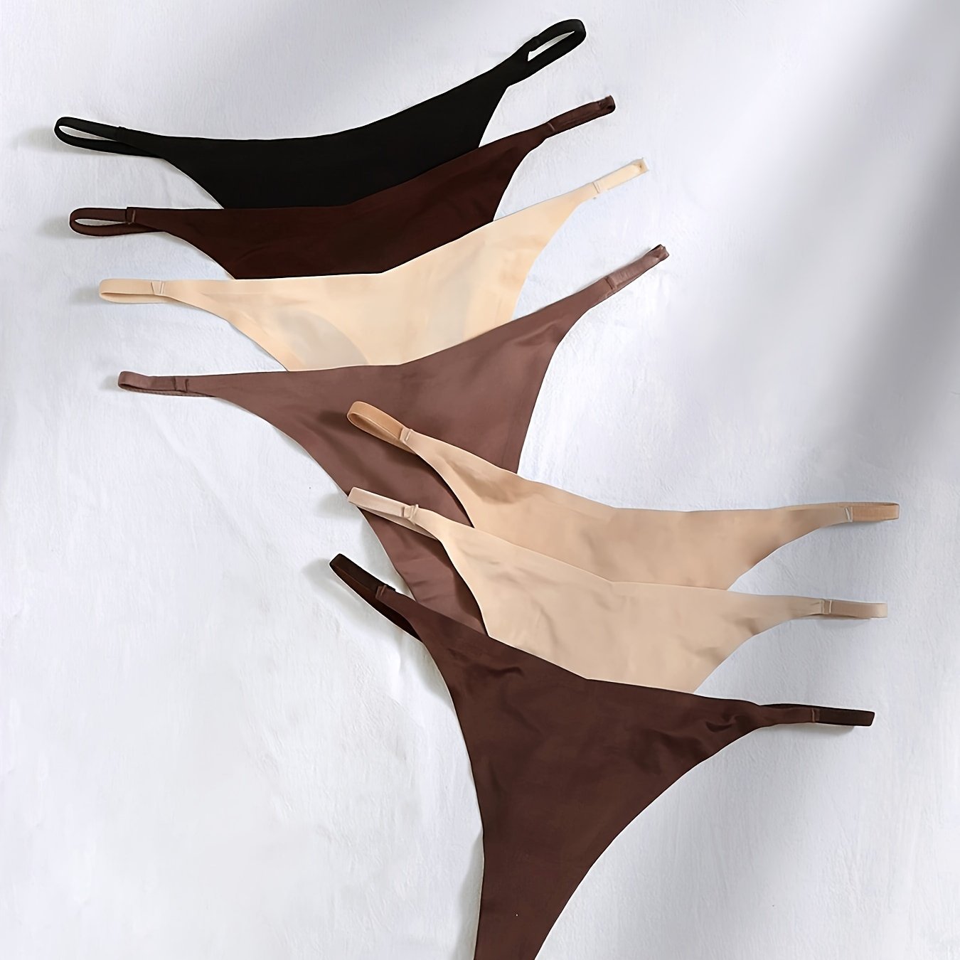 Women's Seamless Low Waist Thong Panties for Women, Comfortable, Breathable