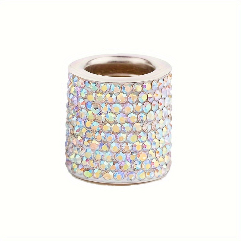 Car Interior Crystal Rhinestone Headrest Collar Ring SUV Truck Decor