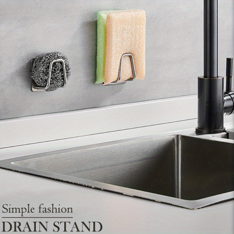 Stainless Steel Kitchen Sink Organizer Set 5 Piece Wall-Mounted Storage