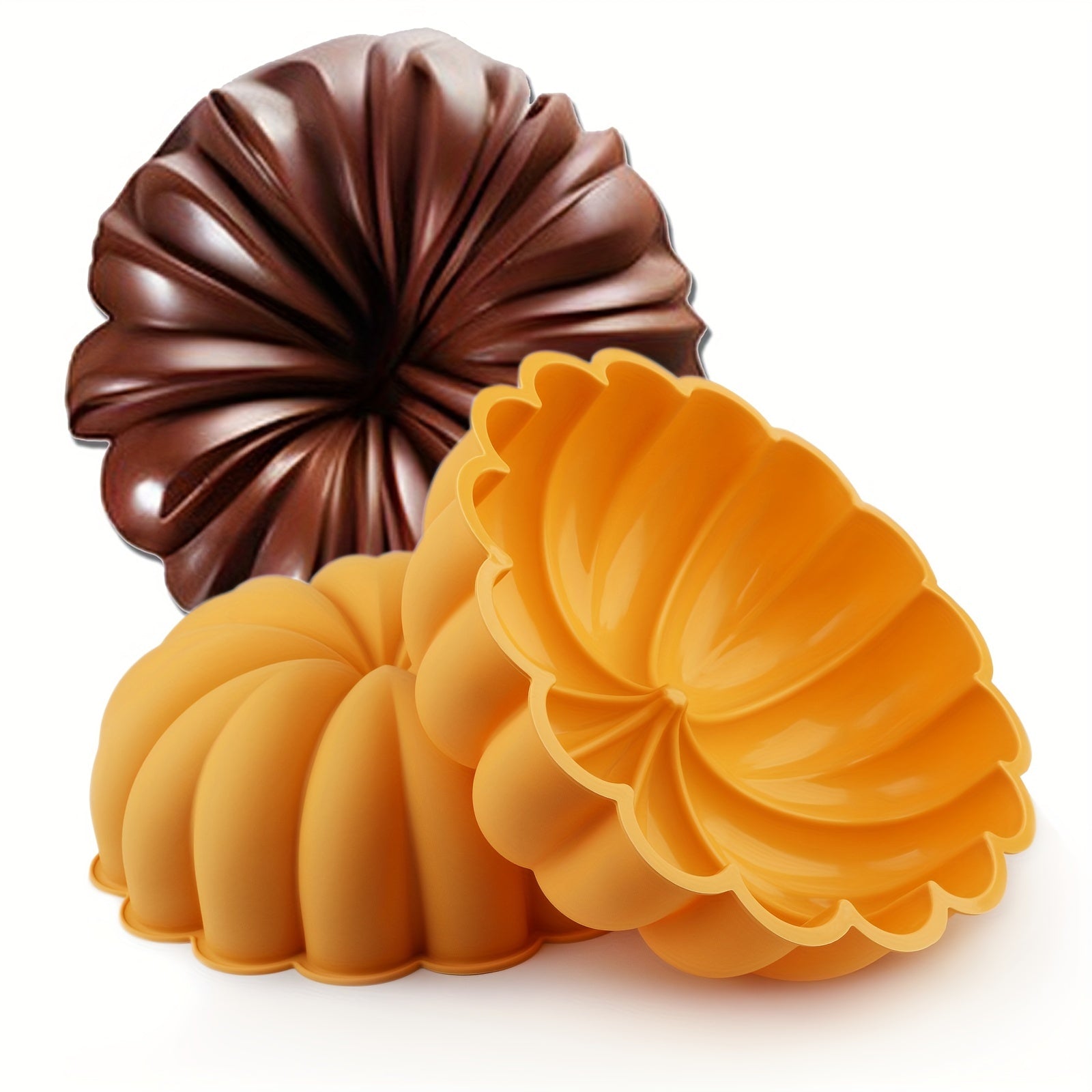 Large Pumpkin-Shaped Silicone Mold for Baking Gelatin Bread Jelly 22.86cm