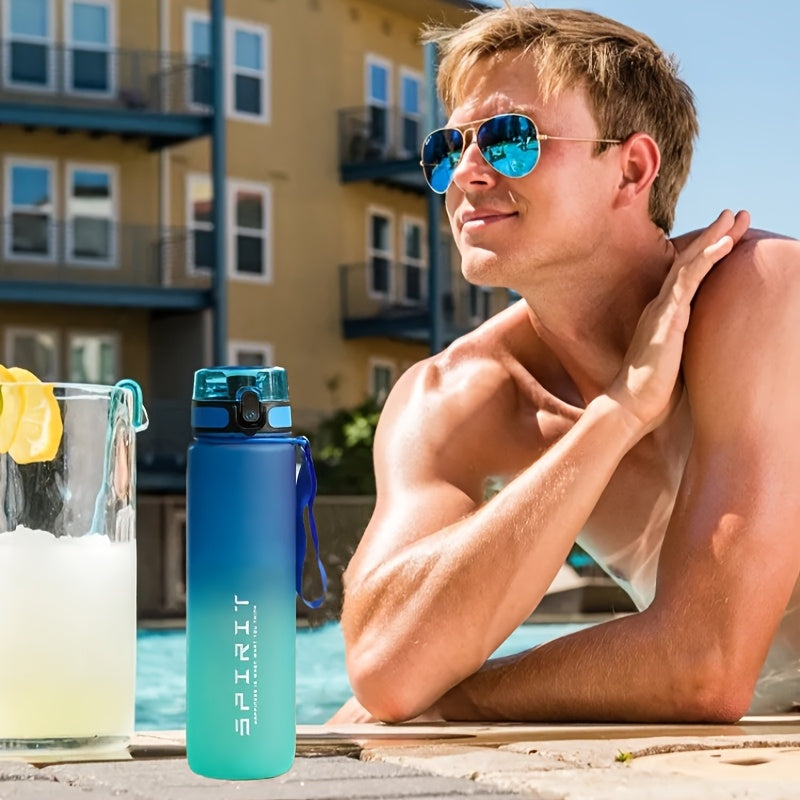 750ml BPA-Free Plastic Water Bottle Leakproof with Straw Lid for Gym Outdoor Hiking