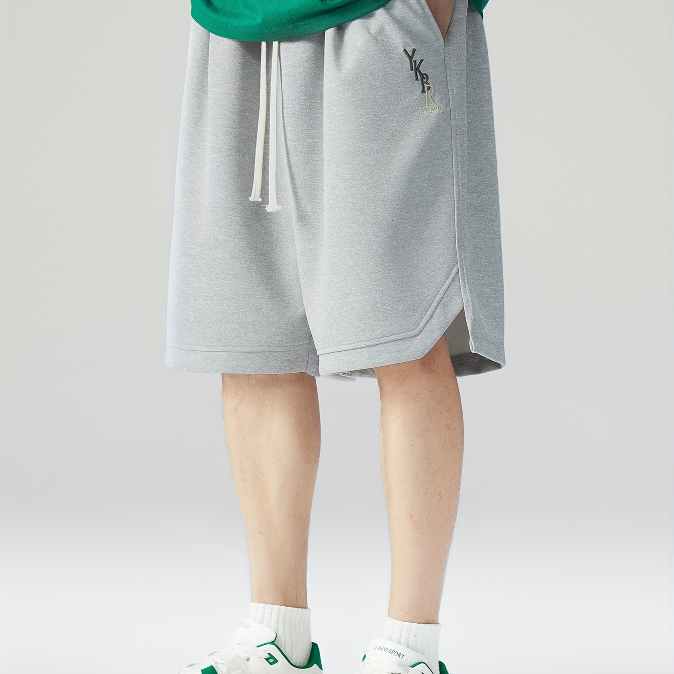 Мужские шорты большого размера в повседневном стиле с геометрическим узором, вязаный из полиэстера, свободный крой, летние мероприятия