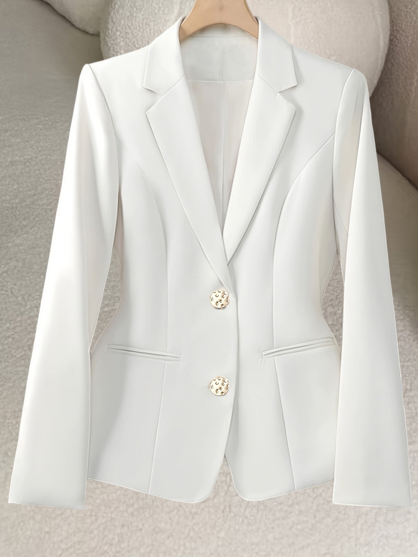 Plus o'lchamdagi ayollar uchun blazer uzun qolli to'liq rangli biznes-kosmik jeket