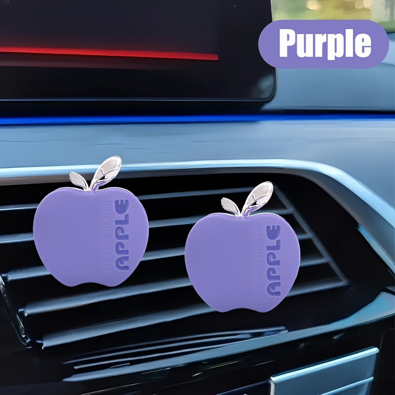 Avtomobil havo tozalovchi olma shaklidagi aylanadigan vent klipi, avtomobil aromati diffuzori