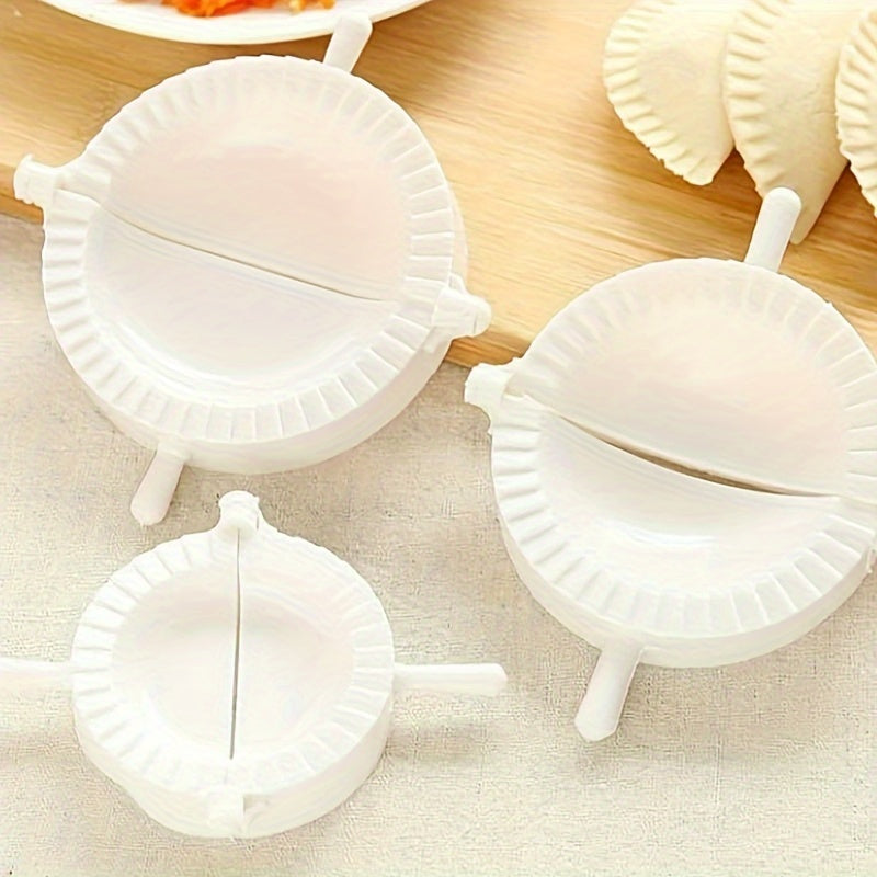 Set of 3 Plastic Dumpling Molds for Homemade Dumplings Pies Pastries
