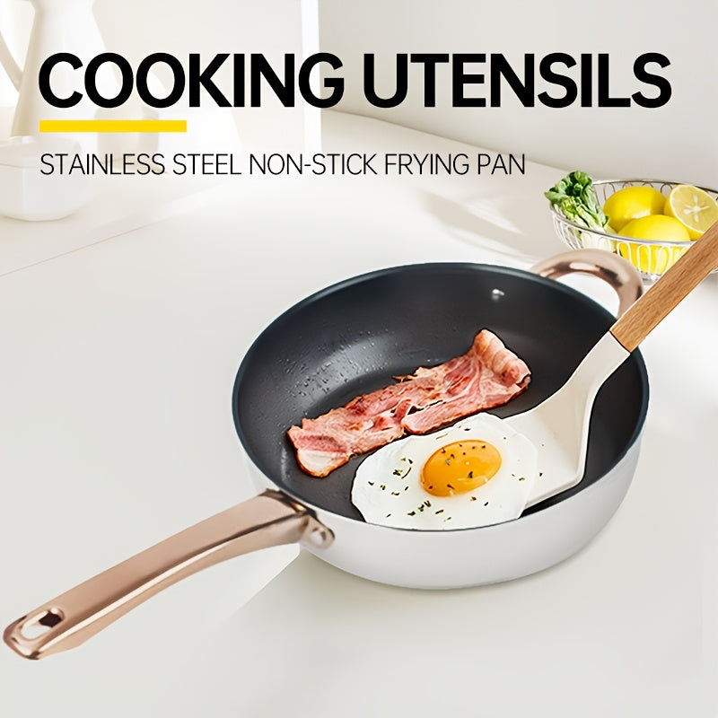 Zanglamaydigan po'latdan yasalgan sho'rva qozonlari to'plami, oltin tutqichlar bilan, qalinlashtirilgan konstruktsiya, olma shaklidagi idishlar