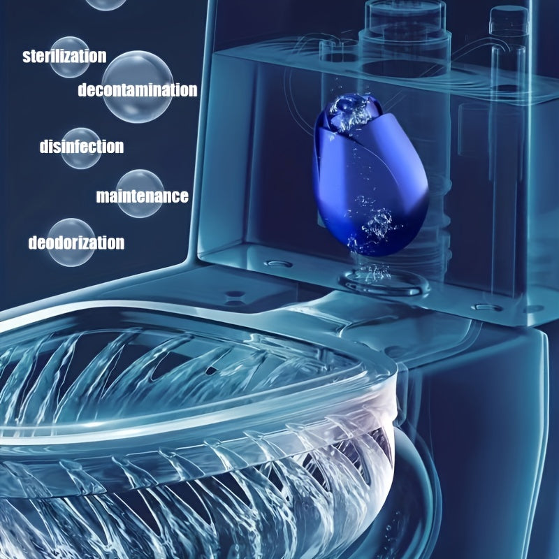 Flower-Shaped Toilet Bowl Cleaner with Deodorizing and Stain Removal