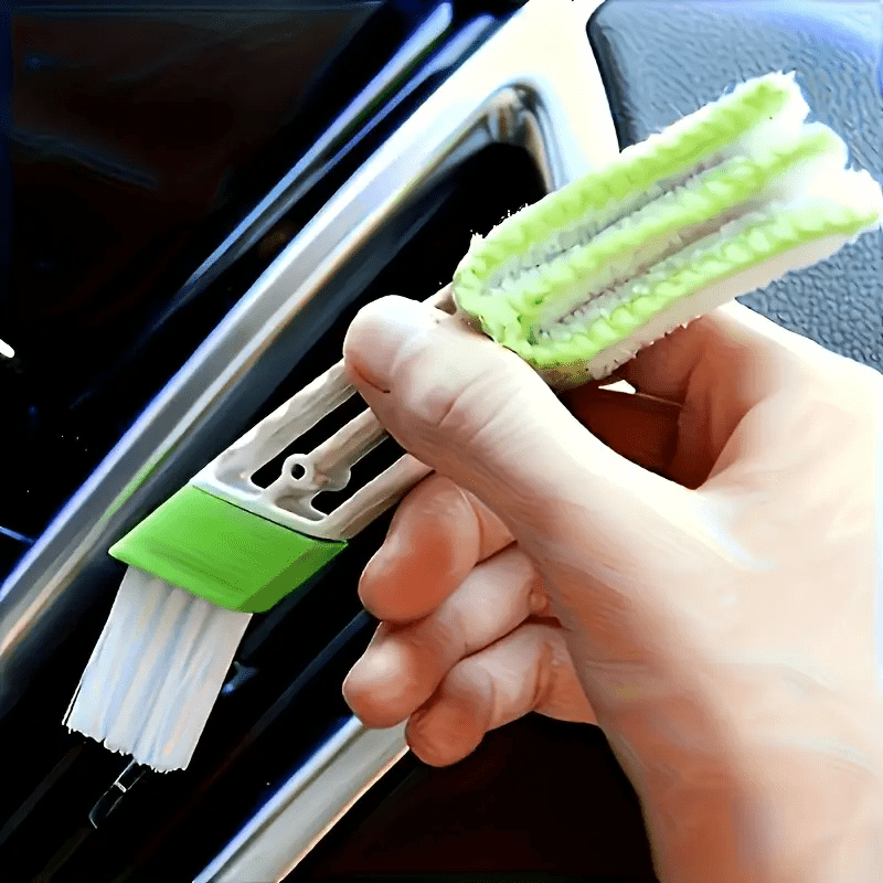 Многофункциональная 2-в-1 щетка для внутренней отделки автомобильных вентиляционных отверстий, неэлектрическая, для удаления пыли