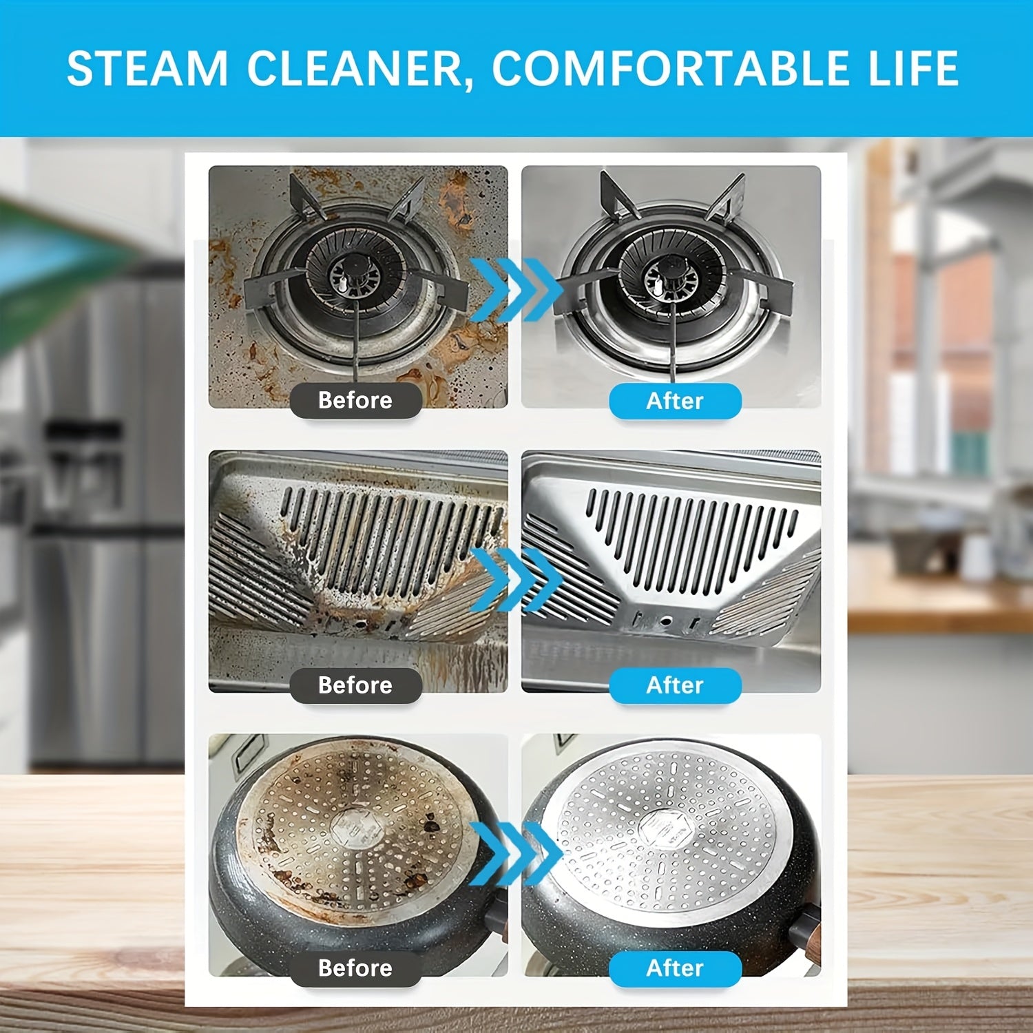 Handheld Steam Cleaner 1.2L Capacity 220-240V European Plug for Home Car Sofa