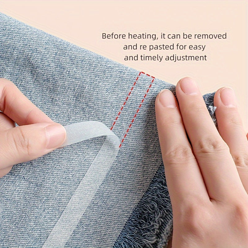 5м Белая водонепроницаемая двусторонняя лента для подгиба ткани без шитья, без утюга