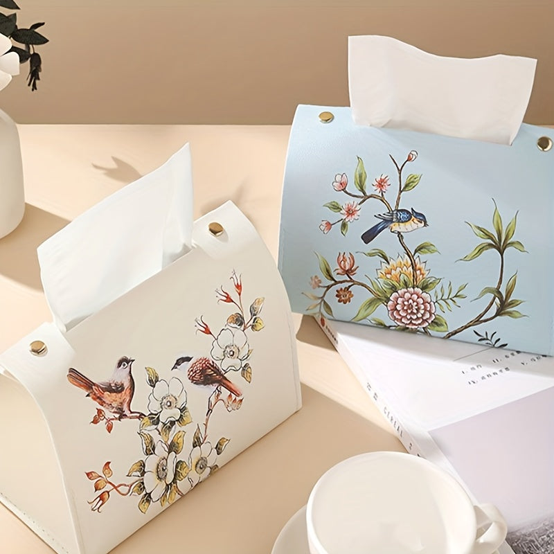 Чехол для коробки для салфеток из искусственной кожи Nordic для домашнего декора в нескольких комнатах