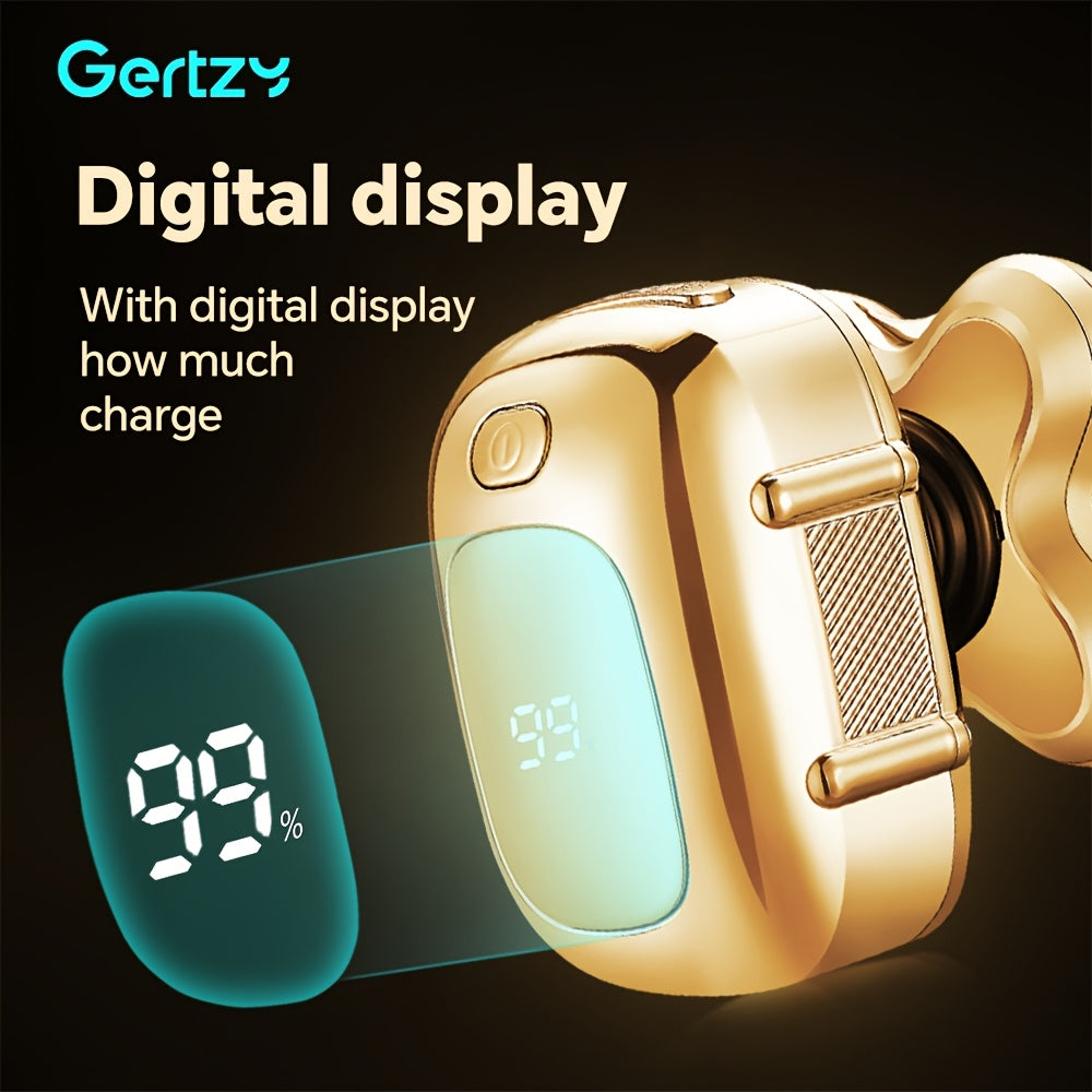 Set de peluquería profesional 5 en 1 con pantalla digital, recortadoras de barba, cortapelos y afeitadora