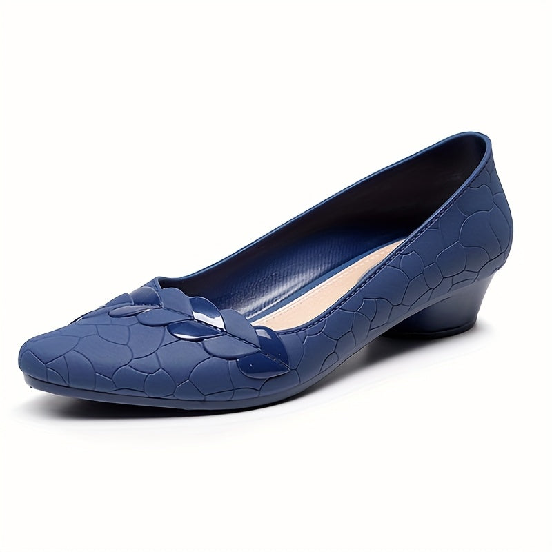 Women's Pointed Mid-Heel Shoes Stylish Comfortable Flat Shoes for Daily Wear